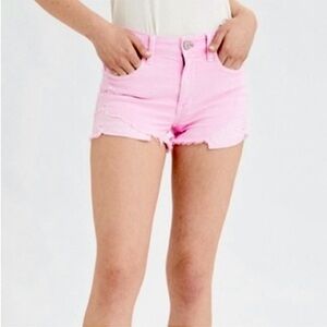 EUC American Eagle Women’s Bright Pink Super Stretch Hi-Rise Shortie - Size 6